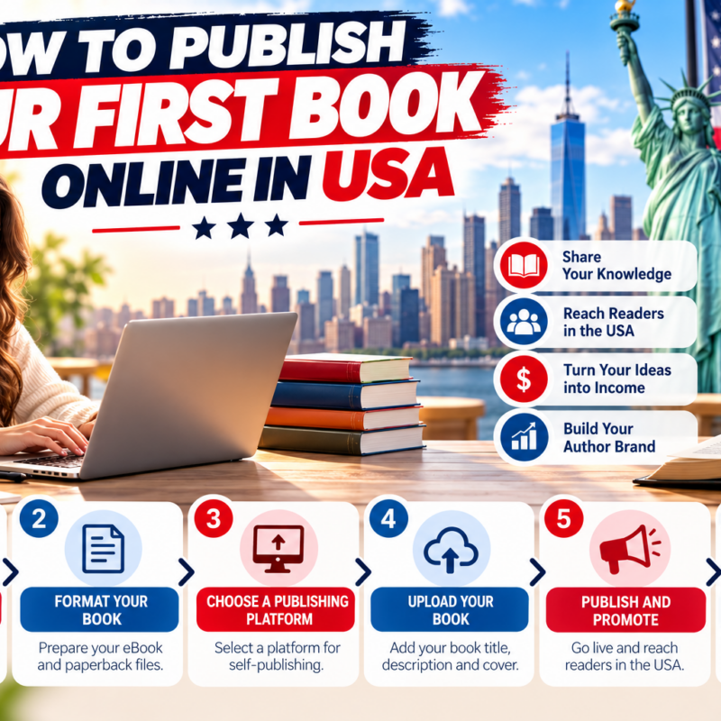 Publish Your First Book Online in USA