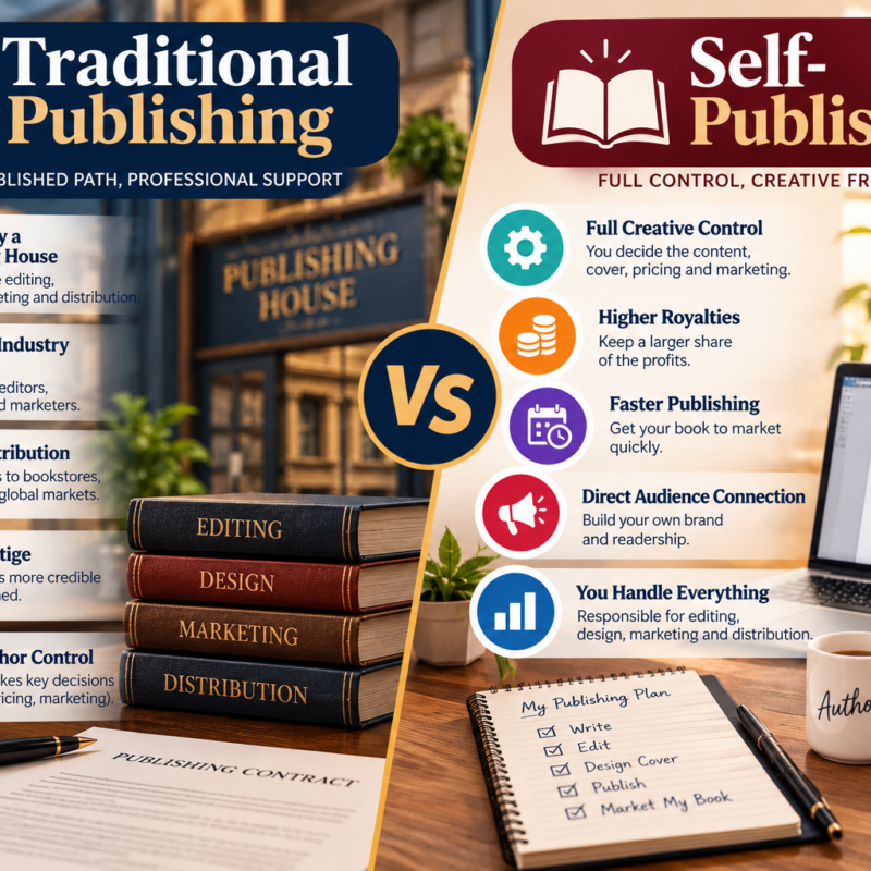 Traditional Publishing vs Self-Publishing