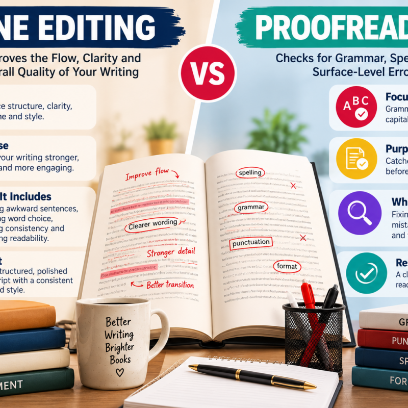 Line Editing vs Proofreading